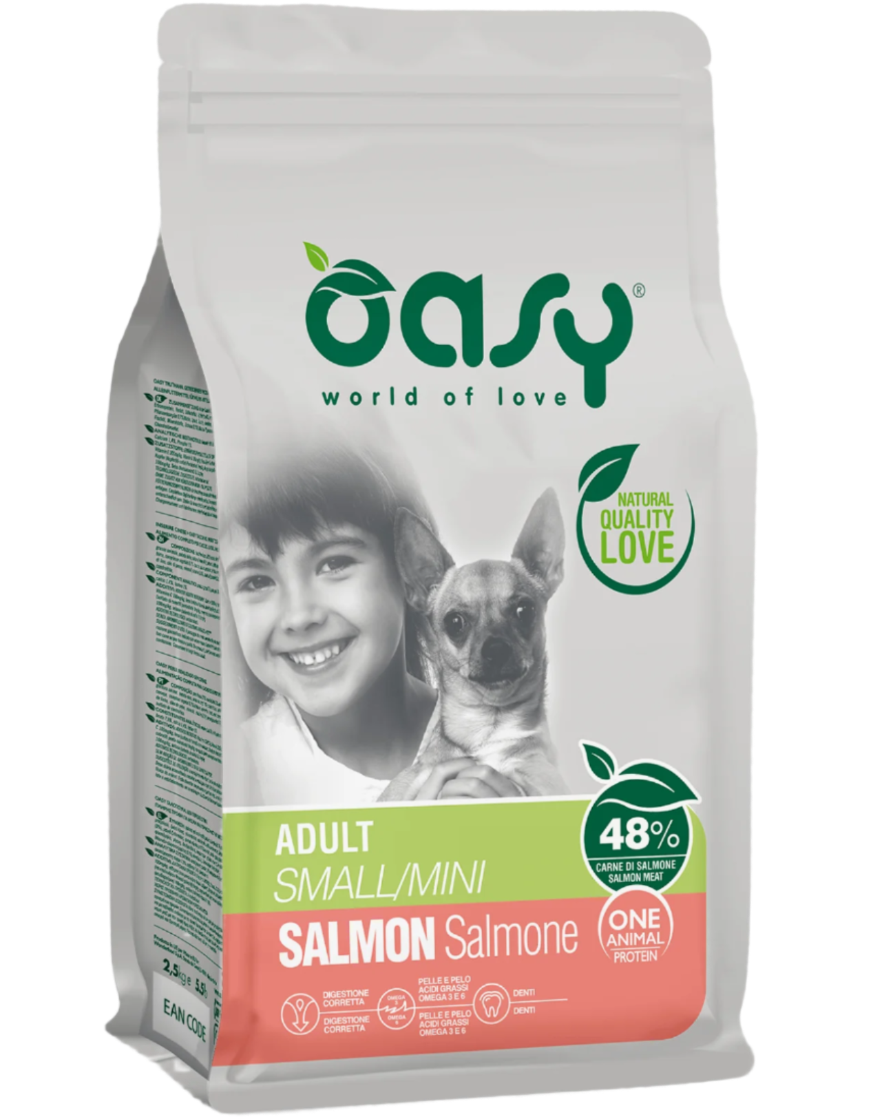 אואסי סלמון לכלב בינוני או גדול