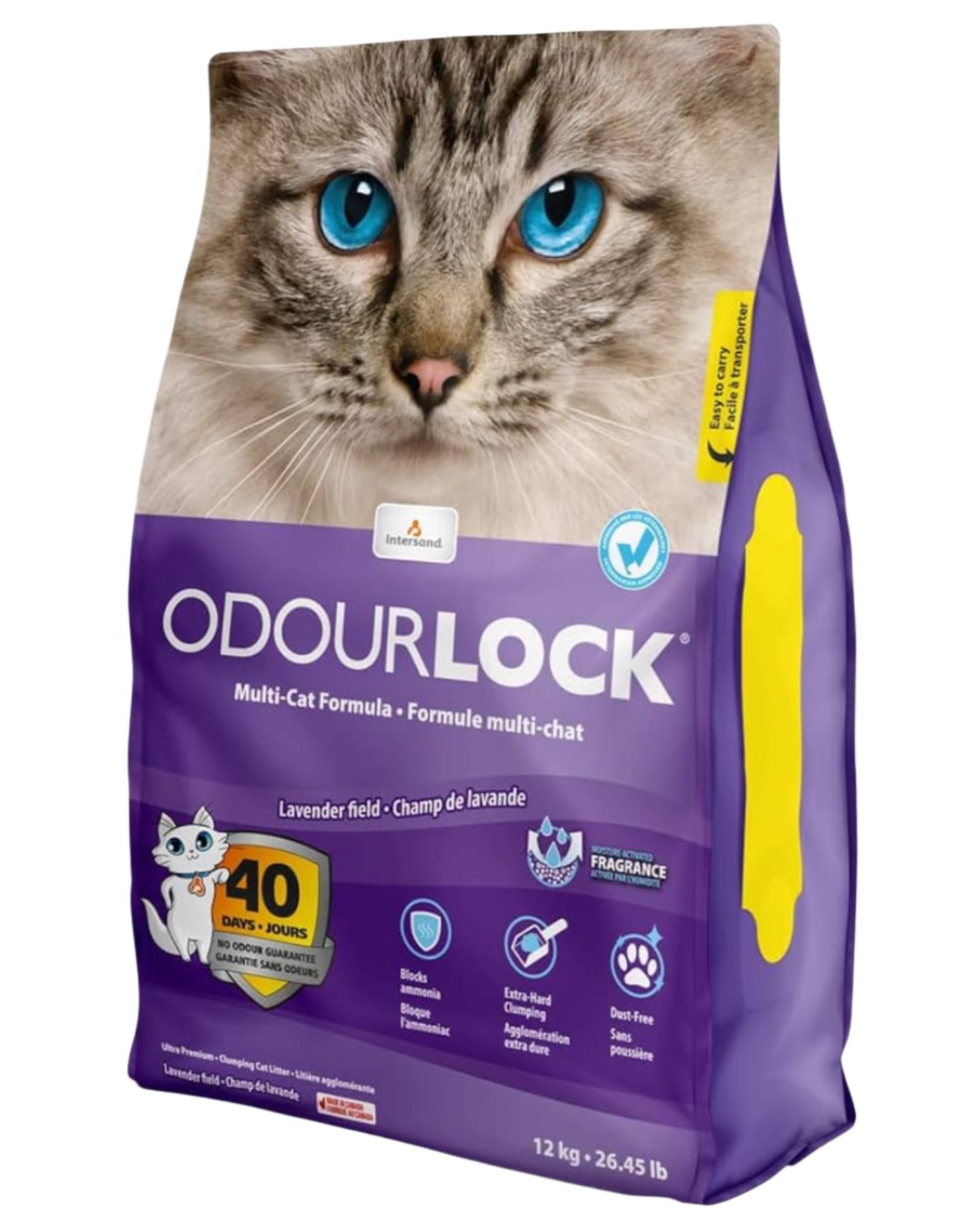 חול אודורלוק מתגבש לבנדר 12 ק"ג – Odourlock