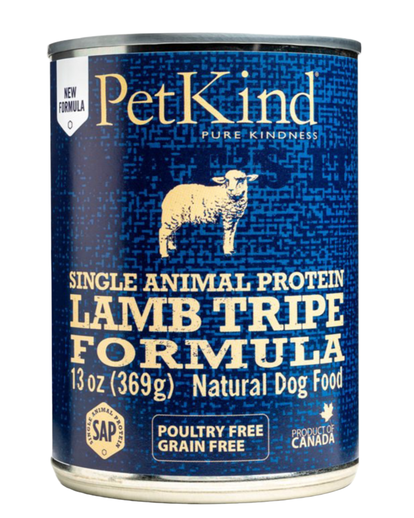 שימורים פטקנייד כבש וקירשה ללא דגנים פט קנייד petkind