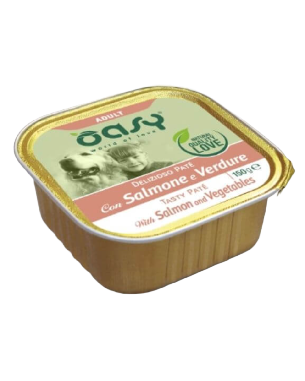 OASY אואסי – מעדן פטה סלמון לכלב 150 גרם