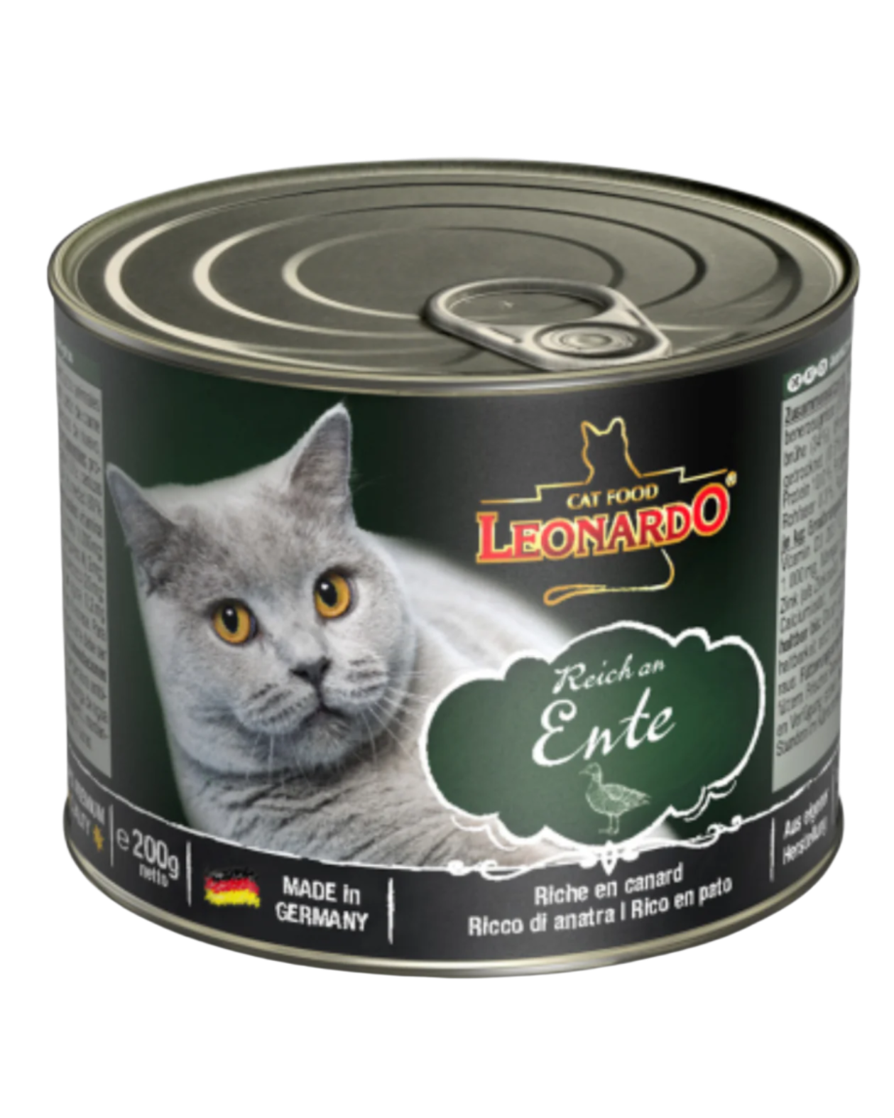 Leonardo – שימורי מזון רטוב לחתולים בטעם ברווז