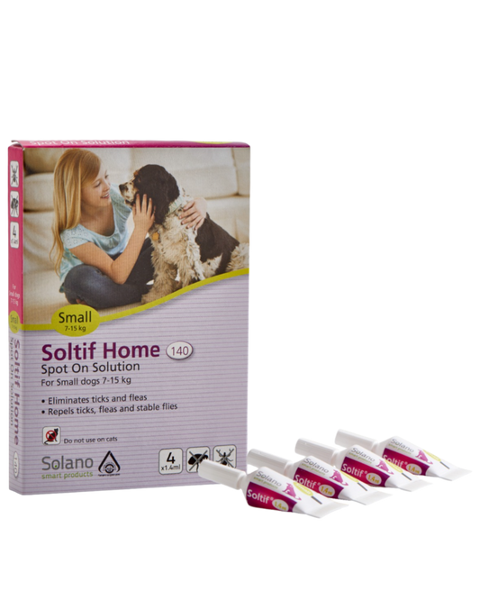 Soltif Home אמפולות נגד פרעושים וקרציות – מידה S