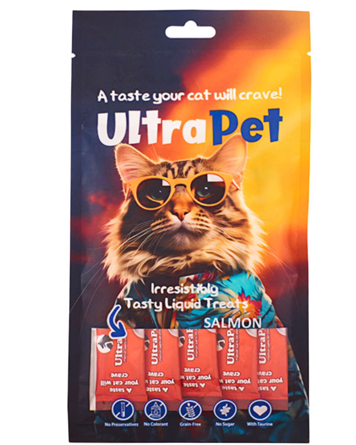 אולטרה פט חטיף נוזלי ליקוקי בטעם סלמון