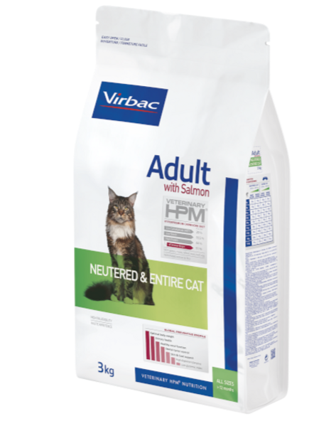 Virbac  וירבק מזון סלמון לחתול בוגר מסורס