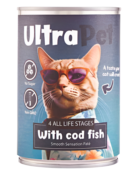 שימורי אולטרה פט – דג ים לחתול | 400 גרם