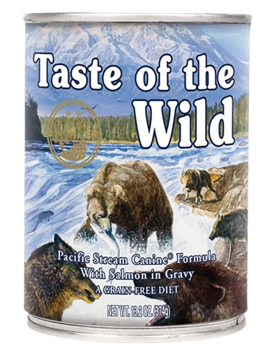 טייסט אוף דה ווילד פסיפיק לכלבים– דג סלמון ברוטב 374 גרם