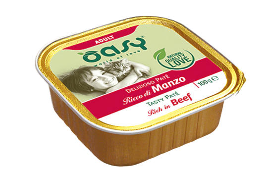 OASY אואסי מעדן פטה בקר לחתול
