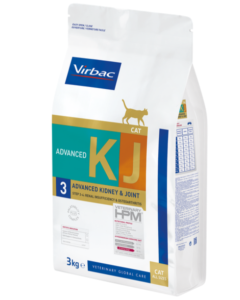 Virbac תמיכה בכליות ומפרקים מתקדם לחתול KJ3 וירבק