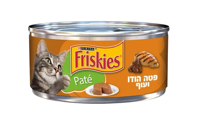 פריסקיז מזון למלא לחתול פטה הודו ועוף