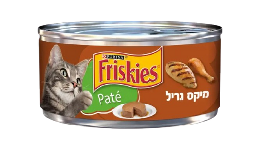 פריסקיז מזון לח למלא לחתול פטה מיקס גריל