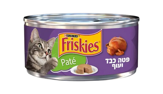 פריסקיז מזון לח מלא לחתול פטה כבד ועוף