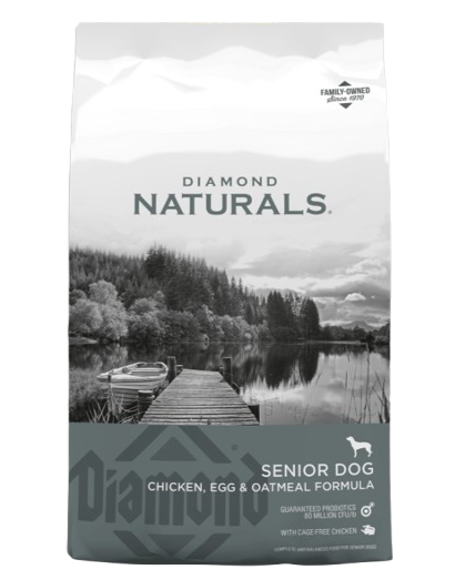 DIAMOND NATURALS דיימונד נטורלס עוף, ביצה ושיבולת שועל לכלב מבוגר