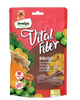 vital fiber חטיף דנטלי מברשת שיניים ללא דגנים (80 גרם) דבש, זרעי שומר, ותפוז