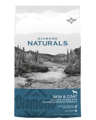 DIAMOND NATURALS דיימונד נטורלס סלמון ותפוחי אדמה לכלב בכל שלבי החיים